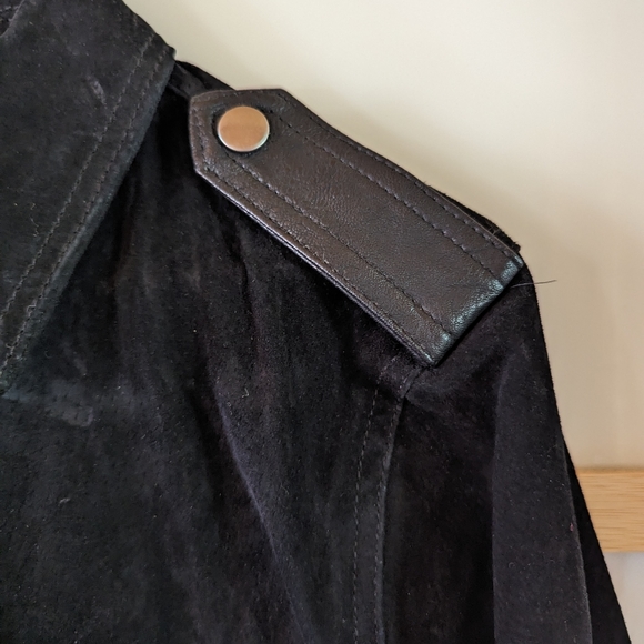 FOREVER 21 Real Leather Bomber Jacket Size M - Picture 4 of 5